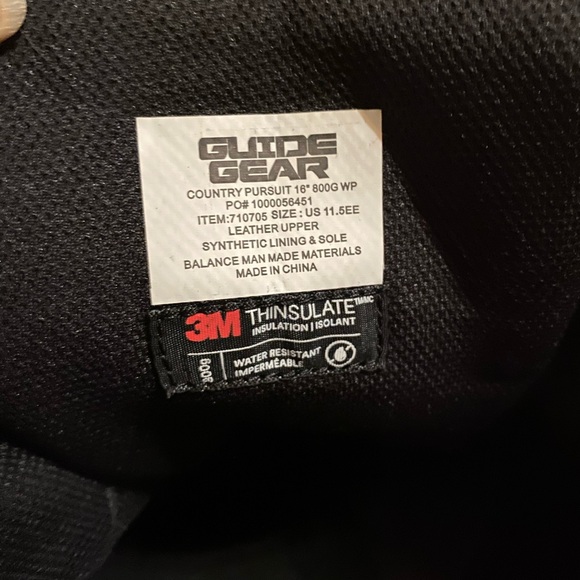 Men’s thinsulate waterproof hunting fishing tall boots - Picture 5 of 7